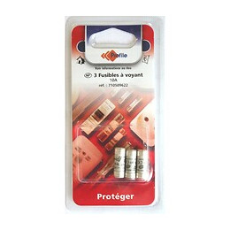 3 Fusibles A Voyant 8.5x23 Mm - 10a