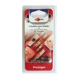 3 Fusibles Verre Rapide 5a