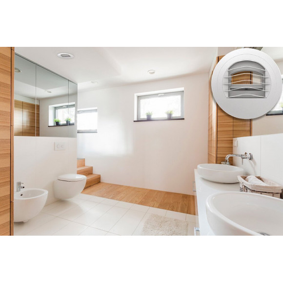 Bouche D'extraction Pvc S&p, Diam.125/125 Mm Barj 30