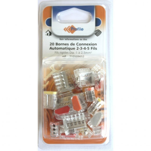 20 Bornes Automatiques 2-3-4-5 Fils