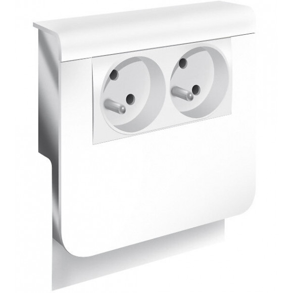 Adaptateur Blanc Pour Plinthe, H. 19 X P.16.5 Cm