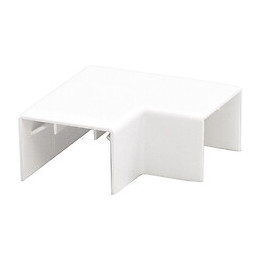 Lot De 2 Angles Plats Blanc Pour Moulure, H. 3.5 X P.1.8 Cm