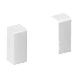 Lot De 2 Embouts Blanc Pour Plinthe, H. 10 X P.3.7 Cm
