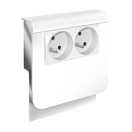 Adaptateur Blanc Pour Plinthe, H. 19 X P.16.5 Cm