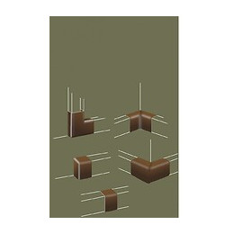 Lot De 2 Angles Extérieurs Variables Blanc Pour Moulure, H. 2.6 X P.1.5 Cm