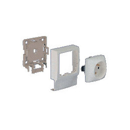 Adaptateur Blanc Pour Moulure, H. 9.4 X P.3.8 Cm