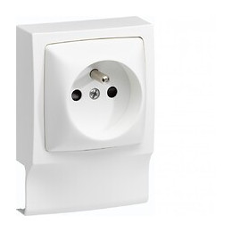 Adaptateur Blanc Pour Moulure, H. 9.4 X P.3.8 Cm