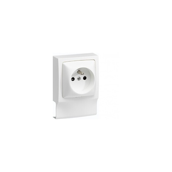 Adaptateur Blanc Pour Moulure, H. 9.4 X P.3.8 Cm