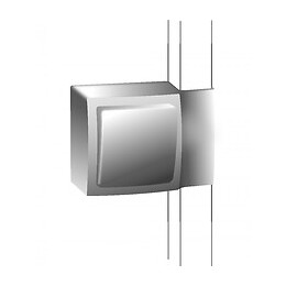 Adaptateur Blanc Pour Moulure, H. 9.4 X P.3.8 Cm