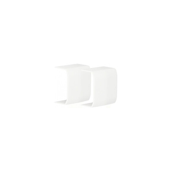 Lot De 2 Jonctions Blanc Pour Moulure, H. 2.6 X P.1.5 Cm