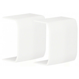 Lot De 2 Jonctions Blanc Pour Moulure, H. 2.6 X P.1.5 Cm