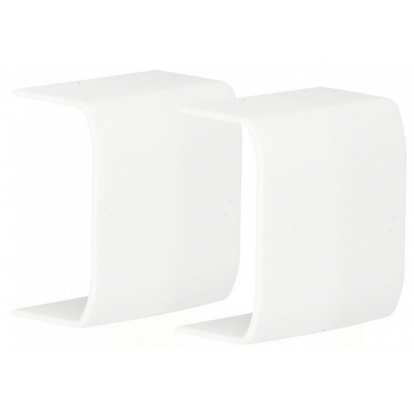Lot De 2 Jonctions Blanc Pour Moulure, H. 2.6 X P.1.5 Cm
