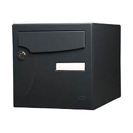 Boîte Aux Lettres Normalisée 2 Portes Extérieur Renz Acier Anthracite Mat