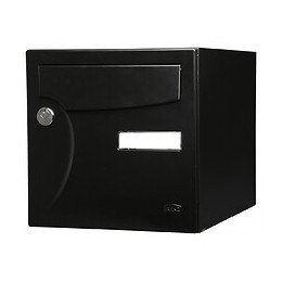 Boîte Aux Lettres Normalisée 1 Porte Extérieur Renz Acier Noir Mat