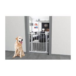 Barrière Métal Misty, À Pression Et Portillon, 73-84cm, Hauteur 76cm