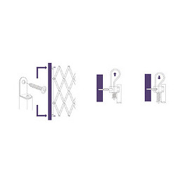 Barrière Stopmax, En Bois Brut, Extensible À 230cm