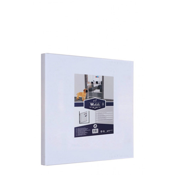 Barrière Métal Wahiki, Pivotante, Double Cadre, 67-113cm, Hauteur 73cm