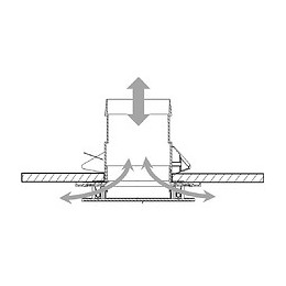 Bouche D'extraction Pvc S&p, Diam.125/125 Mm Bdo125