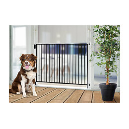 Barrière Métal Kenny, Pivotante, Double Cadre, 87-153cm, Hauteur 105cm