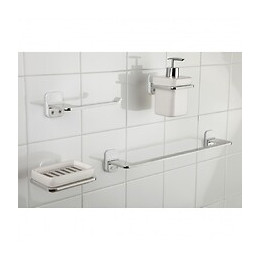 Porte-serviettes Aluminium 1 Barre Fixe Flat