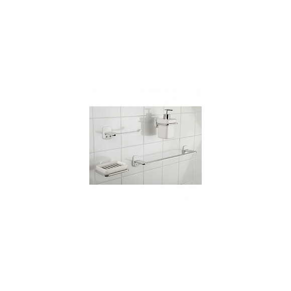 Porte-serviettes Aluminium 1 Barre Fixe Flat