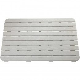 Caillebotis À Poser L.80 X L.50 Cm, Blanc, Steppy