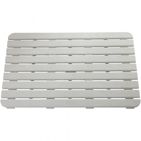 Caillebotis À Poser L.80 X L.50 Cm, Blanc, Steppy