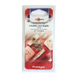 3 Fusibles Verre Rapide 3.15a