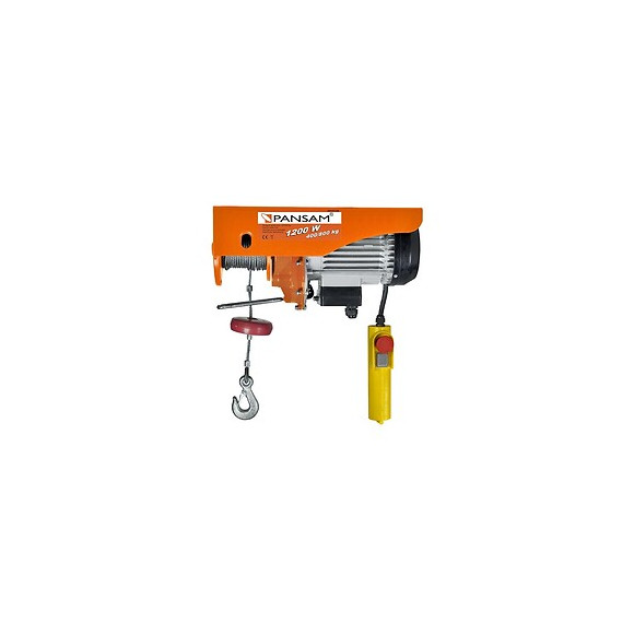 Dtools - Palan Éléctrique - Treuil De Levage - Charge Maximale 400 Kg/800kg - Puissance Nominale 1200 W - Orange