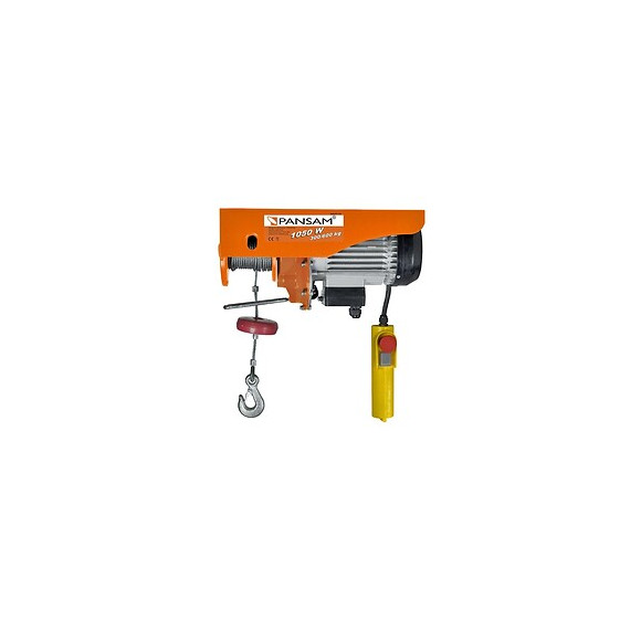 Dtools - Palan Éléctrique - Treuil De Levage - Charge Maximale 300 Kg/600kg - Puissance Nominale 1050 W - Orange