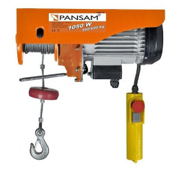 Dtools - Palan Éléctrique - Treuil De Levage - Charge Maximale 300 Kg/600kg - Puissance Nominale 1050 W - Orange