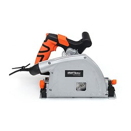 Dcraft - Scie Plongeante - Puissance 1400w - Vitesse 5000 Tr/min - Diamètre Disque 165mm - Scie Circulaire - Orange