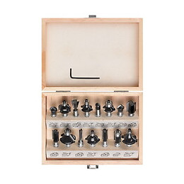 Set De Coupe 15 Pièces Pour Défonceuses