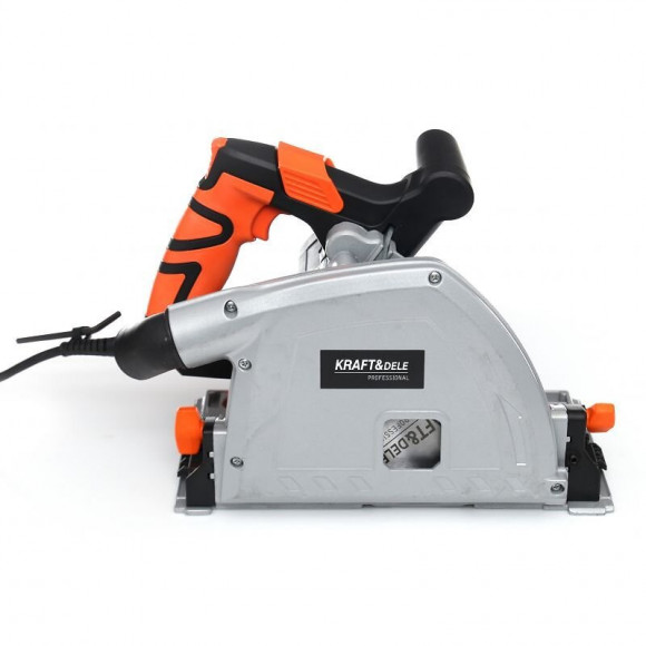 Dcraft - Scie Plongeante - Puissance 1400w - Vitesse 5000 Tr/min - Diamètre Disque 165mm - Scie Circulaire - Orange