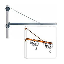 Dtools - Potence Pour Palan Électrique - Bras Téléscopique Pour Palan - 750mm/600kg - 1000mm/250kg - Argent