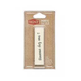 Porte-nom H.2.8 X L.10.3 Renz, Transparent