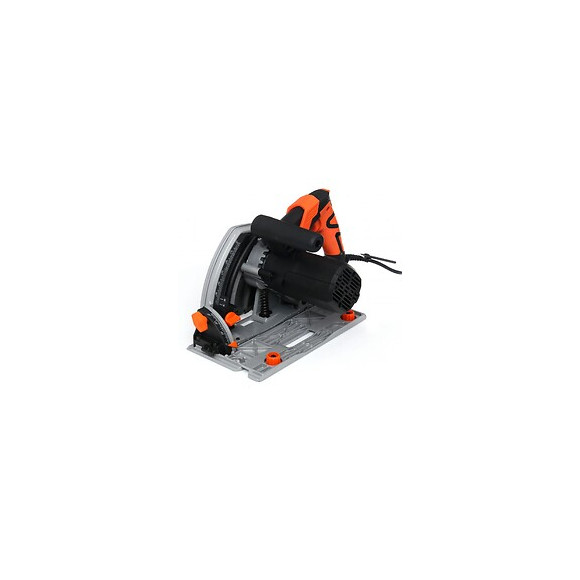 Dcraft - Scie Plongeante - Puissance 1400w - Vitesse 5000 Tr/min - Diamètre Disque 165mm - Scie Circulaire - Orange