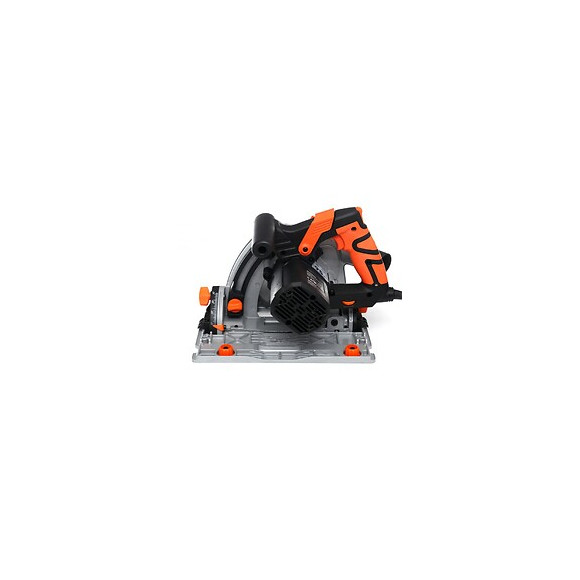 Dcraft - Scie Plongeante - Puissance 1400w - Vitesse 5000 Tr/min - Diamètre Disque 165mm - Scie Circulaire - Orange