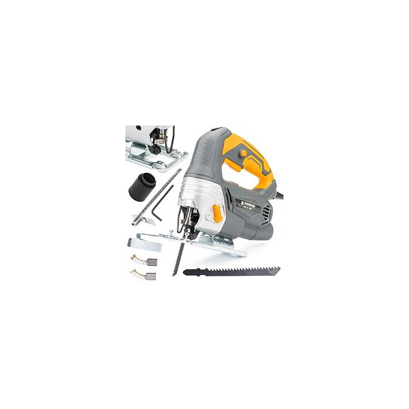 Power Tool - Scie Sauteuse - Puissance 1300w - Alimentation 230v - Vitesse De Rotation  800-3000 Rpm - Gris