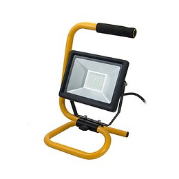 Dtools - Lampe D'atelier Sur Support - 30w - Flux Lumineux 2250lm - Température 6500k - Projecteur Led - Jaune