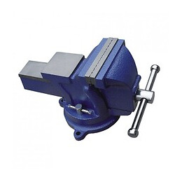 Dtools - Étau D'établi À Base Tournante - Ouverture Des Mors De 150 Mm - En Fonte - Mécanisme De Serrage Efficace - Bleu