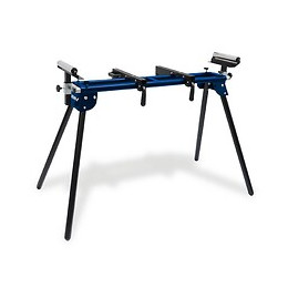 Dtools - Établi Pour Scie À Onglet - Capacité De Charge 150kg - Hauteur 87-97cm - Longueur 118-200 Cm - Noir