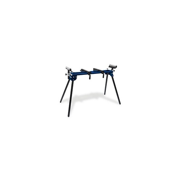 Dtools - Établi Pour Scie À Onglet - Capacité De Charge 150kg - Hauteur 87-97cm - Longueur 118-200 Cm - Noir