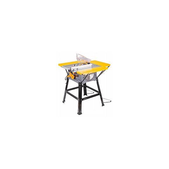 Power Tool - Scie Sur Table - 2000/1600w - Vitesse 4800 Rpm - Angle De Coupe 0-45°- Scie Découpe Bois - Jaune