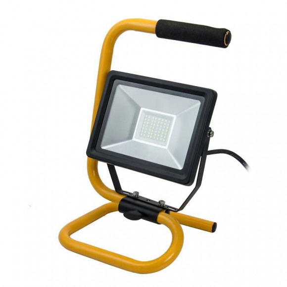 Dtools - Lampe D'atelier Sur Support - 30w - Flux Lumineux 2250lm - Température 6500k - Projecteur Led - Jaune