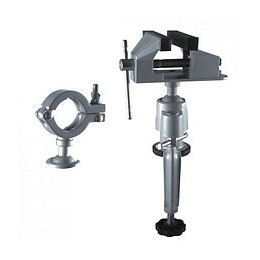 Dtools - Étau De Table 75/50 Mm - Espacement Des Mâchoires De Serrage 50 Mm - 2 Mandrins -  Étau D'atelier - Gris