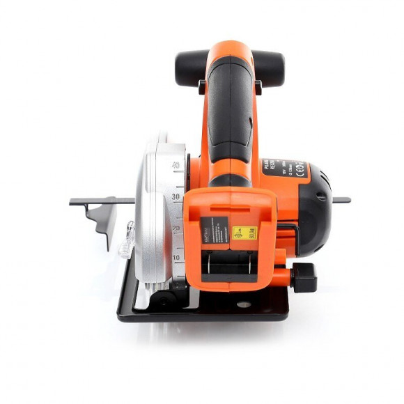 Dcraft - Scie Circulaire Sans Fil 18v - Batterie 4000 Mah - Couple Max 400 Nm - Inclinaison Angle De Coupe - Orange