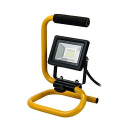 Dtools - Lampe D'atelier Sur Support - 10w - Flux Lumineux 750lm - Température 6500k - Projecteur Led - Jaune
