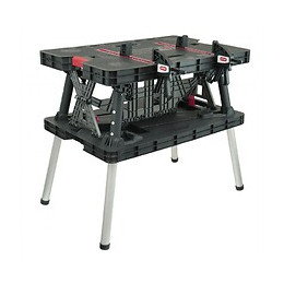 Dtools - Établi  De Travail Pliable - Établi  De Bricolage - Capacité De Charge Jusqu'à 453 Kg - 755x910x550 - Noir