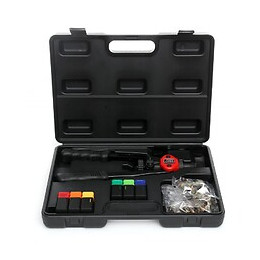 Dcraft - Riveteuse Manuelle Pour Écrous À Sertir - 6 Embouts Interchangeables - 330 Mm - Outil Pour Rivets Aveugles - Noir